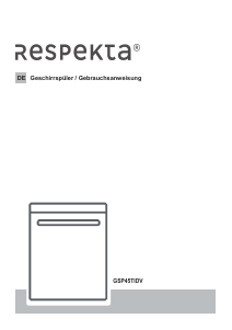 Bedienungsanleitung Respekta GSP45TIDV Geschirrspüler