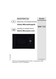 Manual Respekta MW733 Microwave