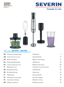 Manuale Severin SM 3774 Frullatore a mano