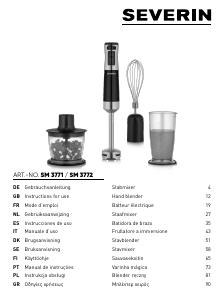 Manuale Severin SM 3771 Frullatore a mano