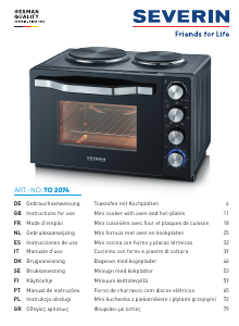 Manuale Severin TO 2074 Forno