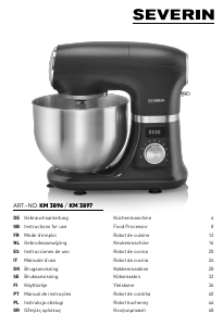 Manual Severin KM 3896 Stand Mixer