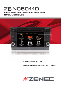 Manual Zenec ZE-NC5011D (for Opel) Car Navigation