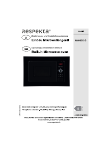 Handleiding Respekta MW800G Magnetron