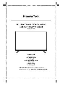 Manual de uso PremierTech PT-3210 Televisor de LED