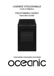 Mode d’emploi Oceanic OCEACV5050W8 Cuisinière