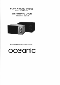 Mode d’emploi Oceanic OCEAMO20W8 Micro-onde