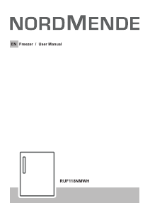 Manual Nordmende RUF118NMWH Freezer