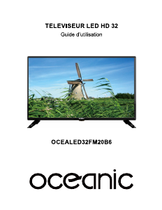 Mode d’emploi Oceanic OCEALED32FM20B6 Téléviseur LED