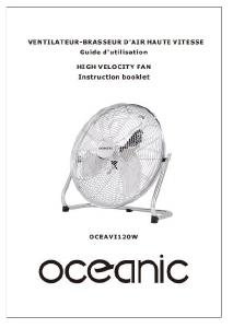 Mode d’emploi Oceanic OCEAVI120W Ventilateur