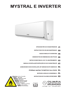 Manual Olimpia Splendid Mystral E Air Conditioner