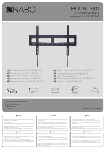 Наръчник NABO Mount 601 Стойка за стена