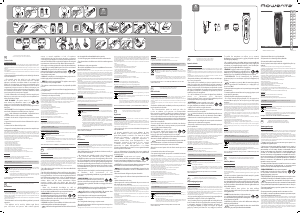 Vadovas Rowenta TN4422F1 Structure Precision Barzdos kirpimo mašinėlė