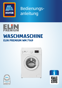 Bedienungsanleitung ELIN WM 7149 Waschmaschine
