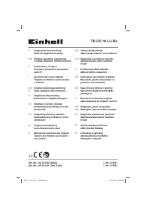 Kullanım kılavuzu Einhell TP-CD 18 Li-i BL Matkap tornavida