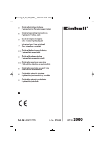 Manuale Einhell BT-TJ 2000 Cric