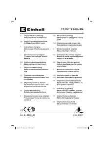 Manual de uso Einhell TP-RO 18 Set Li BL Fresadora de superficie