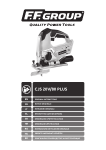 Priručnik FF Group CJS 20V/80 PLUS Ubodna pila