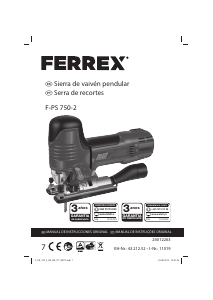 Manual Ferrex F-PS 750-2 Serra de recortes