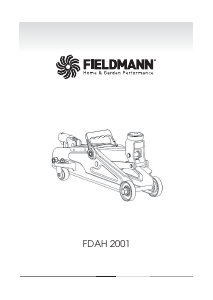 Bedienungsanleitung Fieldmann FDAH 2001 Wagenheber