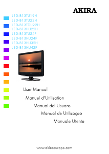 Mode d’emploi Akira LED-B13TDU22H Téléviseur LED