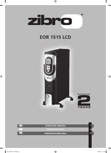 Manual Zibro EOR 1515 LCD Heater