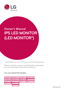 Manual LG 24MP57D-P LED Monitor