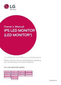 Handleiding LG 23MP57D-P LED monitor