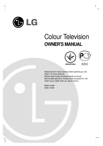 Manual LG RT-29FA55RB Television