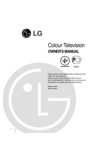 Manual LG CF-14J50K Television