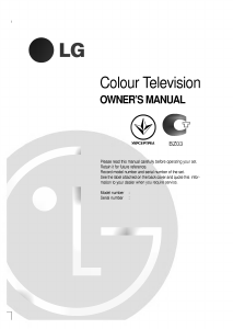 Manual LG RT-44NZ23RB Television