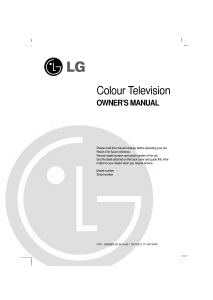 Manual LG CT-21S45VE Television