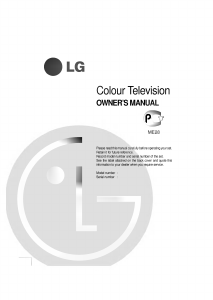 Manual LG RT-21CA80VE Television