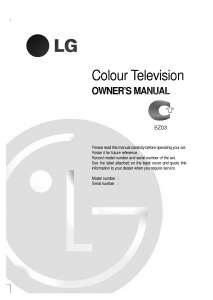 Manual LG RT-29FB70RB Television