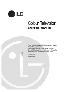 Manual LG CT-29Q12IP Television