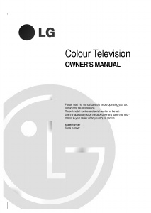 Manual LG RT-44NB10RB Television