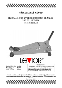 Manuál Levior T83505 Zvedák