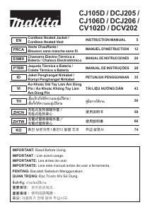 Manual de uso Makita CJ106D Chaqueta