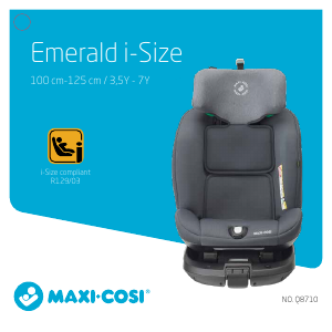 Brugsanvisning Maxi-Cosi Emerald i-Size Autostol