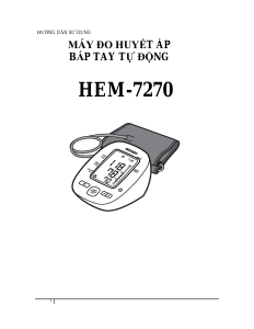 Hướng dẫn sử dụng Omron HEM-7270 Máy theo dõi huyết áp