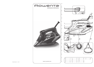 Manuál Rowenta DW9240F1 Žehlička