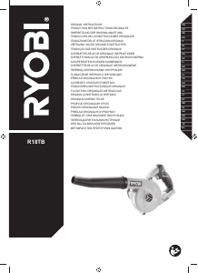 Manual Ryobi R18TB-0 Refulator frunze