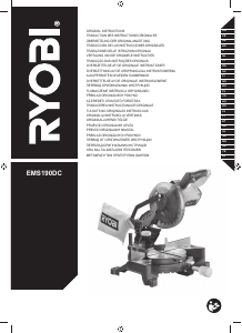 Käyttöohje Ryobi EMS190DC Jiirisaha