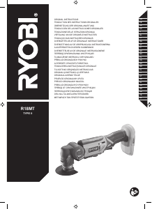 Manual Ryobi R18MT-0 Multitool