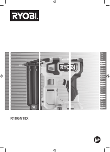 Manuál Ryobi R18GN18X-0 Hřebíkovačka