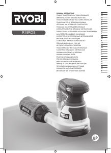 Manuale Ryobi R18ROS-0 Levigatrice rotoorbitale