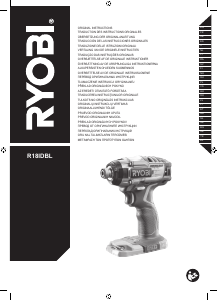 Manual Ryobi R18IDBL-0 Aparafusadora