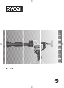 Manual Ryobi RCG18-0 Sealing Gun