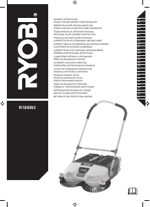 Instrukcja Ryobi R18SW3-0 Zamiatarka ręczna