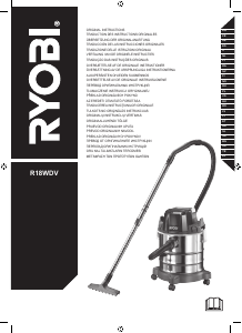 Bruksanvisning Ryobi R18WDV-0 Støvsuger